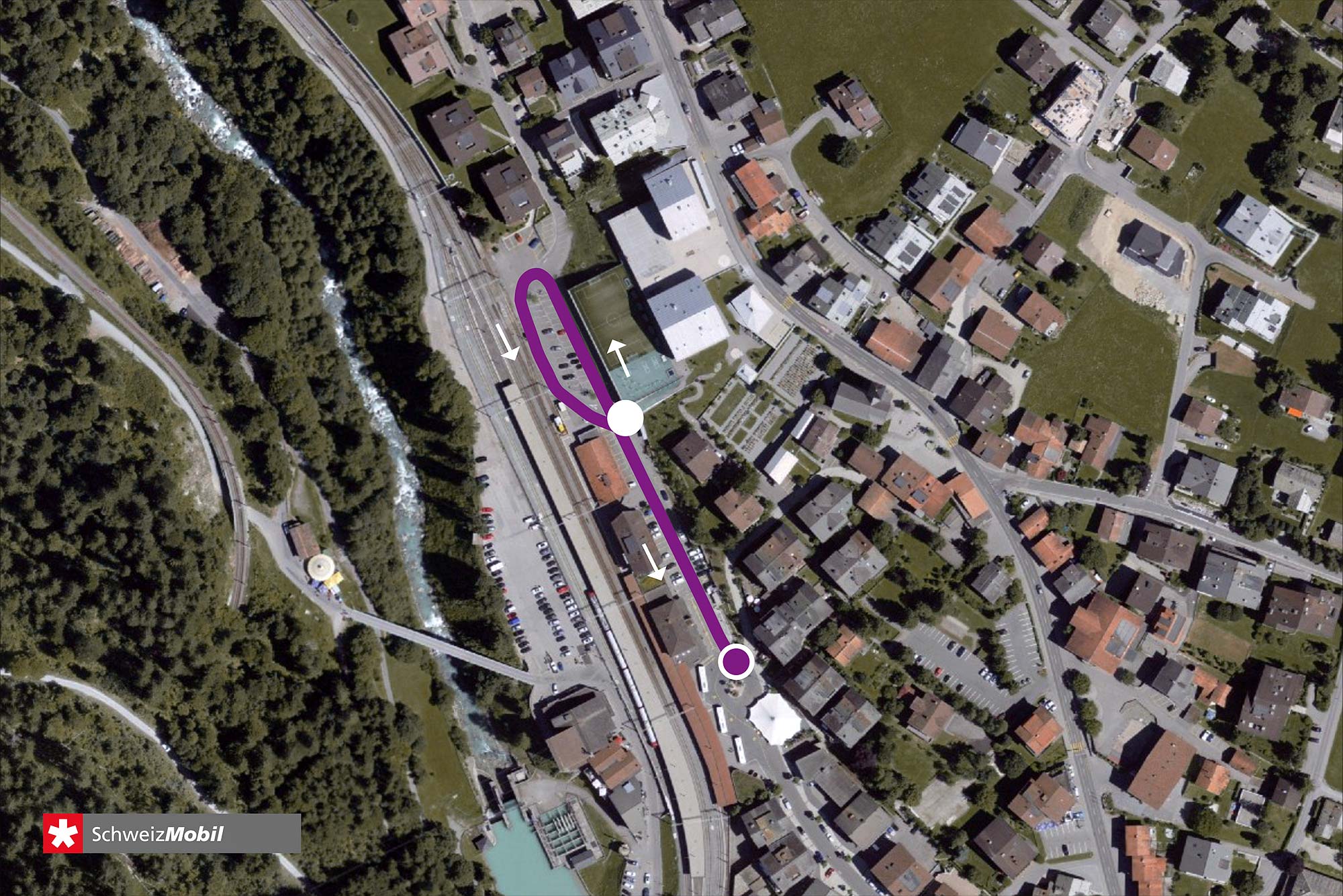 Madrisa Trail Klosters — Murmeli und Gemsli Trail Map